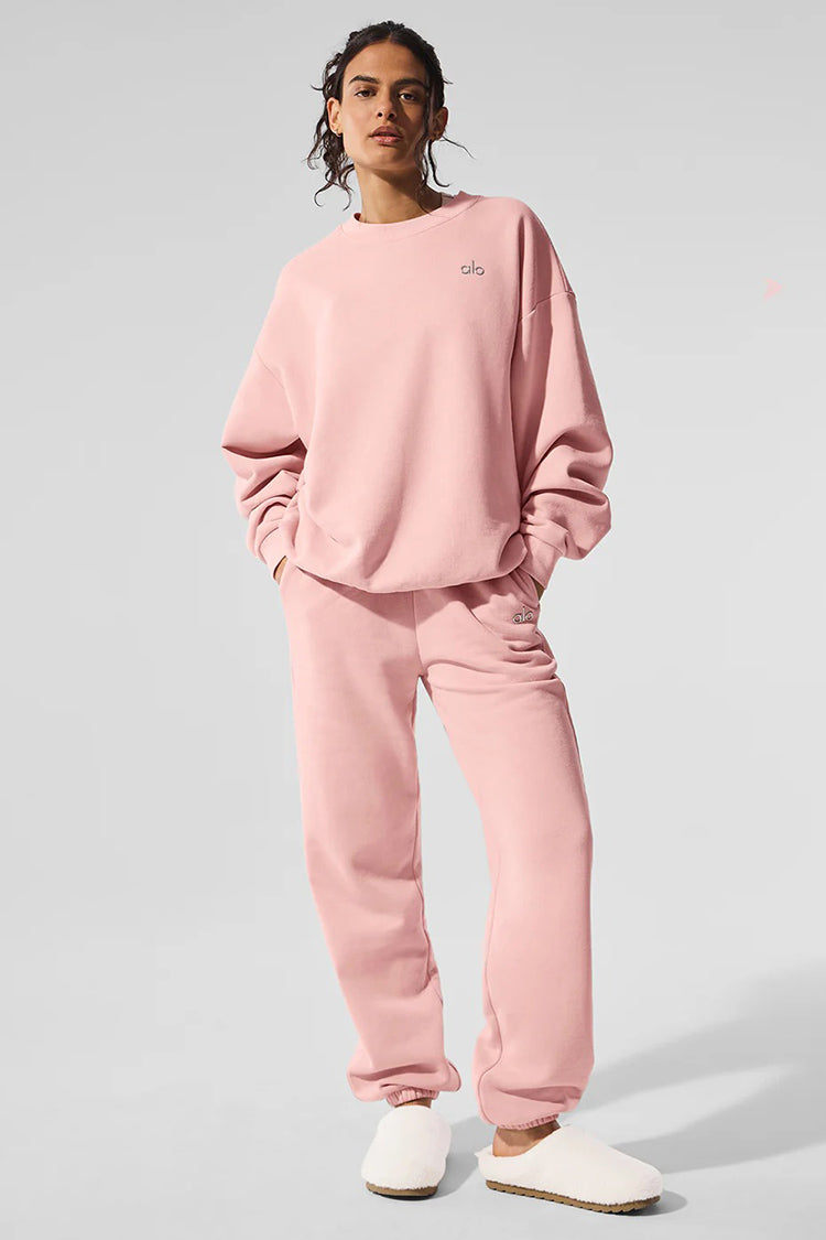 Accolade Crew Neck Pullover - Pink Quartz — image 3