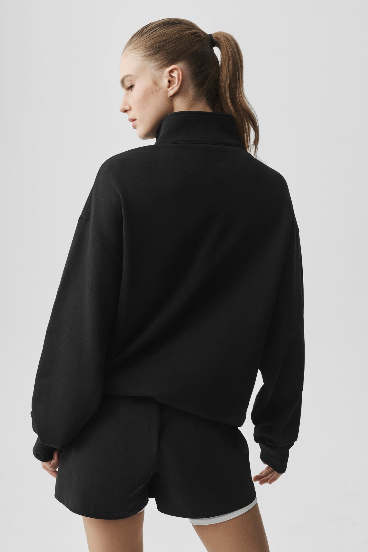Alo Accolade 1/4 Zip Pullover - Black — image 2