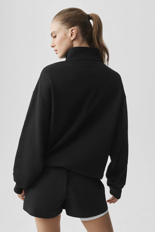 Alo Accolade 1/4 Zip Pullover - Black — image 2
