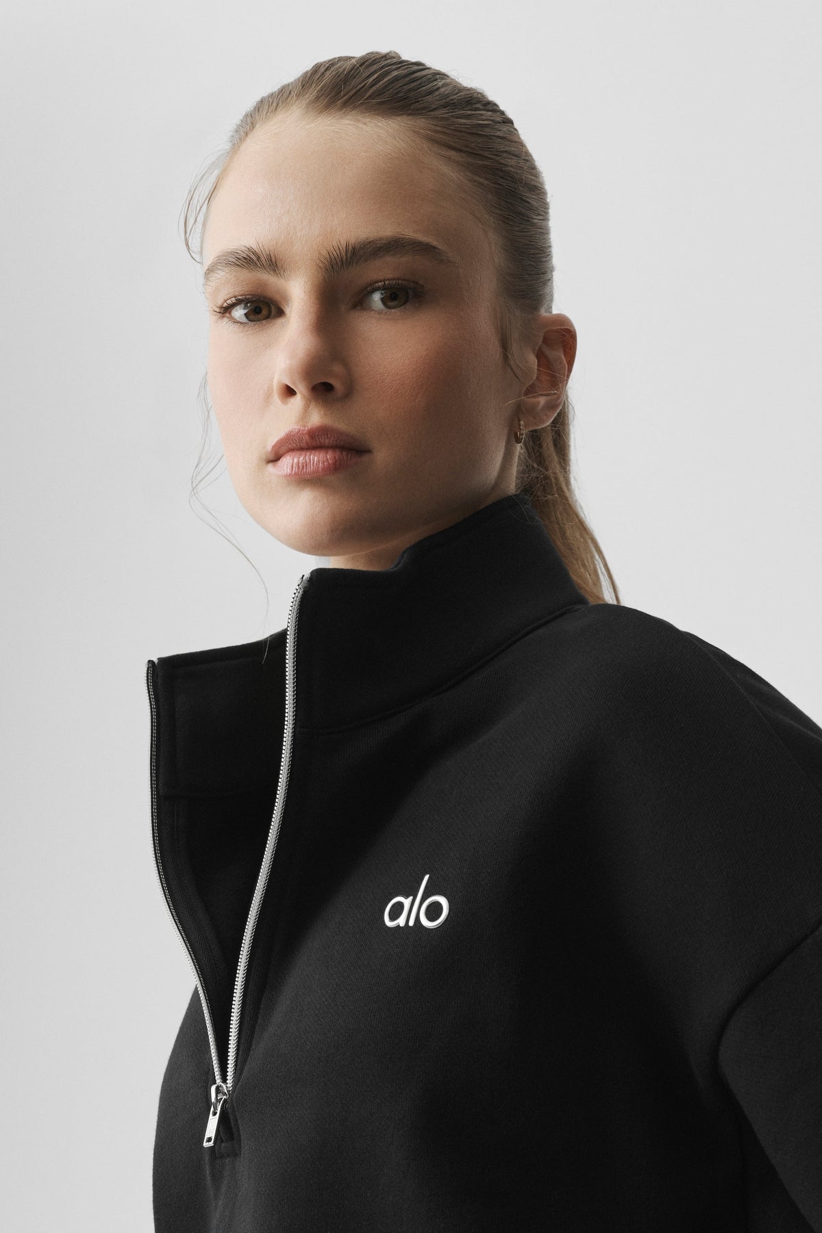 Alo Accolade 1/4 Zip Pullover - Black — image 4