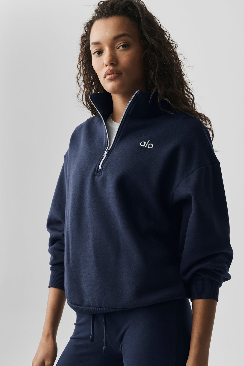 Alo Accolade 1/4 Zip Pullover - Navy — image 3