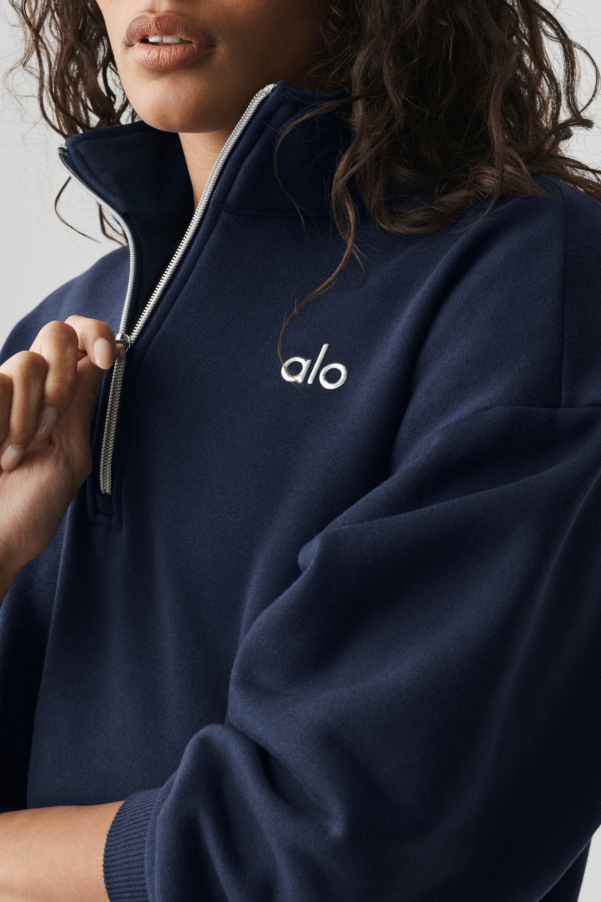 Alo Accolade 1/4 Zip Pullover - Navy — image 4