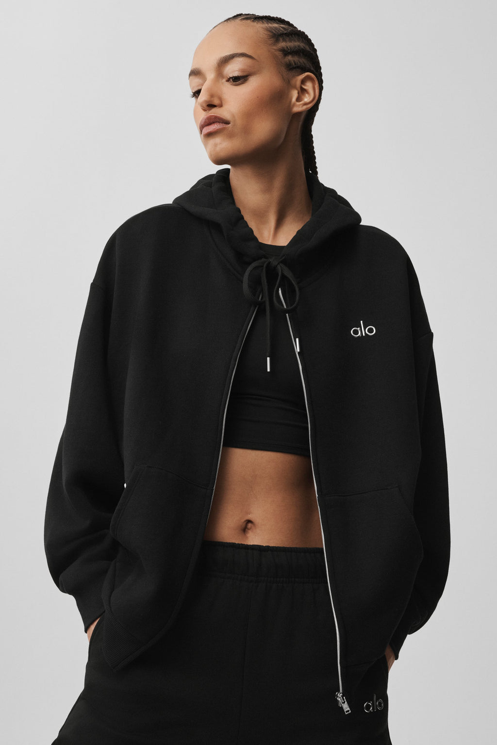 Accolade Full Zip Hoodie - Black — image 2
