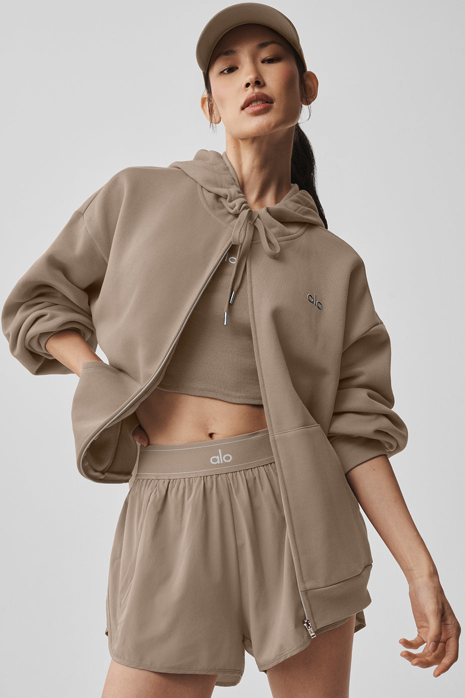 Accolade Full Zip Hoodie - Gravel — image 1