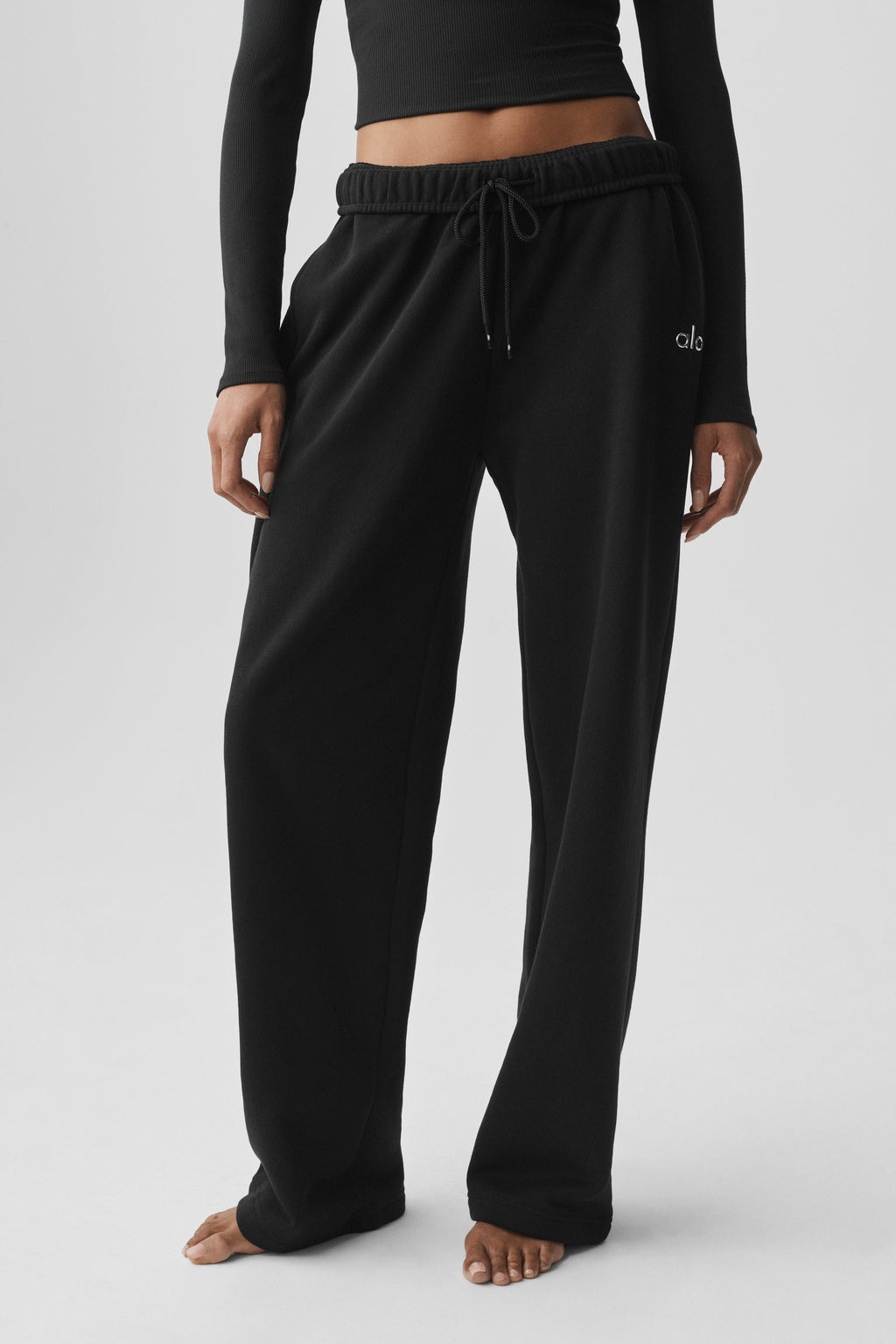 Accolade Straight Leg Sweatpant - Black — image 3
