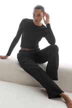 Accolade Straight Leg Sweatpant - Black — image 5