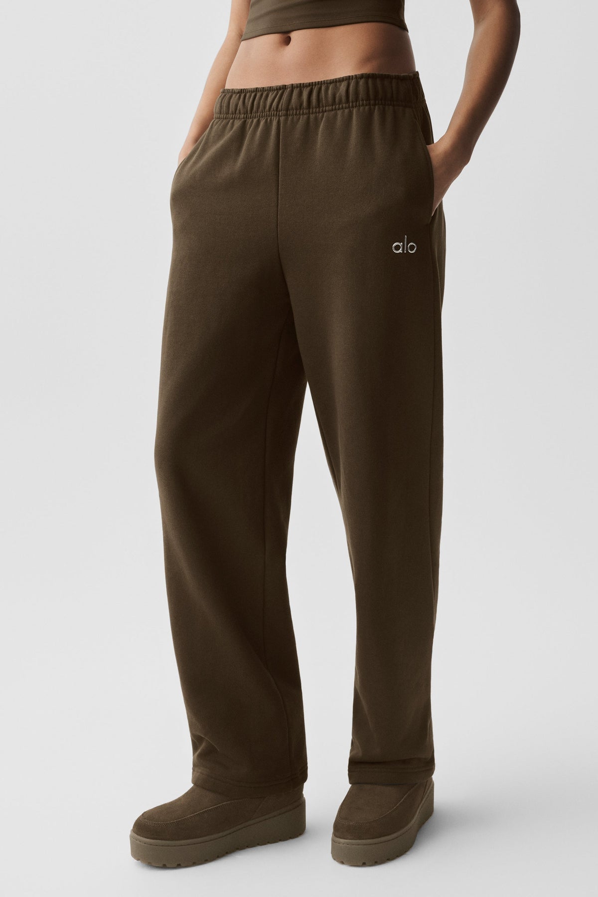 Accolade Straight Leg Sweatpant - Espresso — image 3