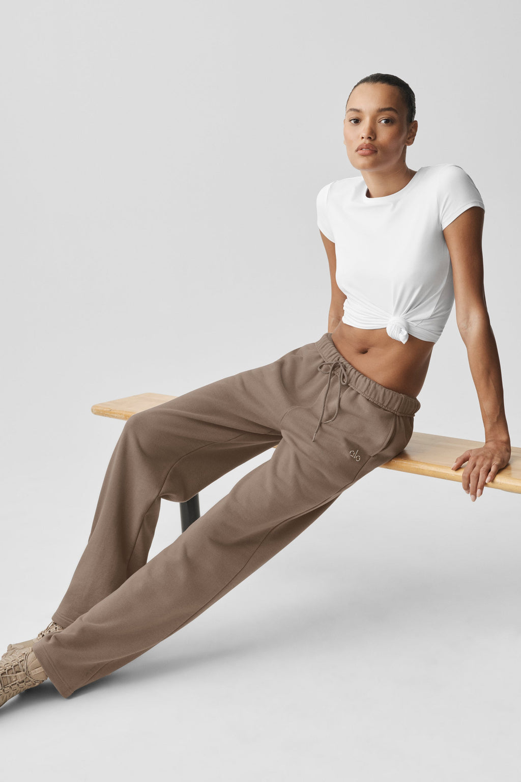 Accolade Straight Leg Sweatpant - Gravel — image 1